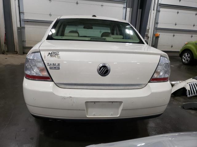 1MEHM42W89G632473 - 2009 MERCURY SABLE PREMIER WHITE photo 6