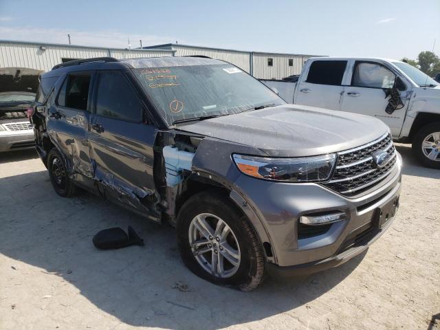 1FMSK8DH5MGC51588 - 2021 FORD EXPLORER XLT GRAY photo 1