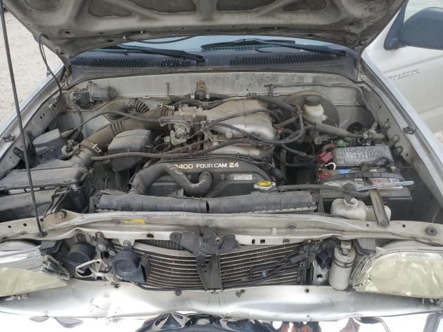 5TEGN92N42Z894701 - 2002 TOYOTA TACOMA DOUBLE CAB PRERUNNER SILVER photo 11
