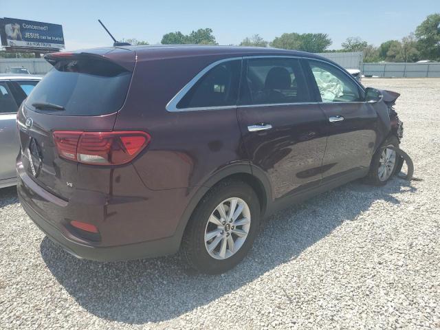 5XYPG4A50LG614301 - 2020 KIA SORENTO S MAROON photo 3