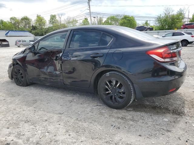 19XFB2F91DE031454 - 2013 HONDA CIVIC EXL BLACK photo 2