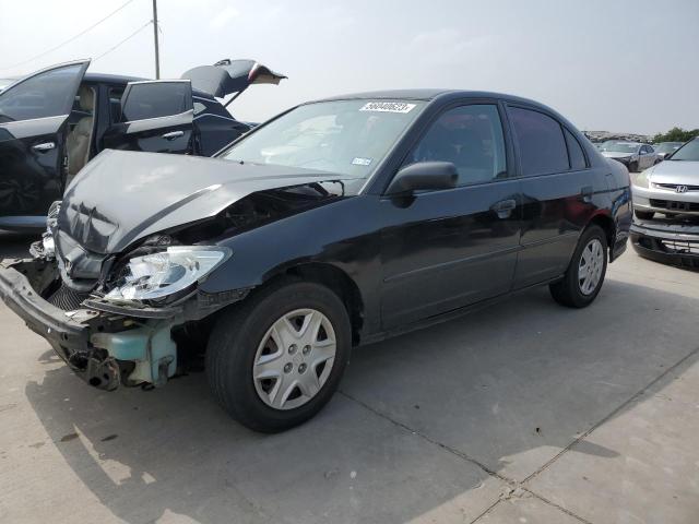 1HGES16375L002021 - 2005 HONDA CIVIC DX VP BLACK photo 1