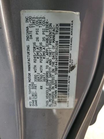 5TBBT4414YS058284 - 2000 TOYOTA TUNDRA ACCESS CAB 银色 照片 12