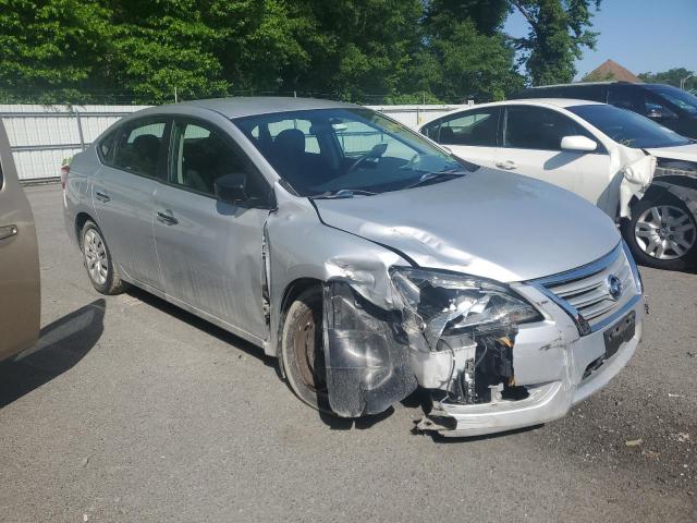 1N4AB7AP1EN850965 - 2014 NISSAN SENTRA S SILVER photo 4