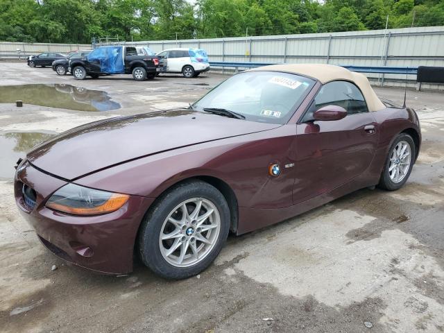 4USBT33534LR68732 - 2004 BMW Z4 2.5 BURGUNDY photo 1