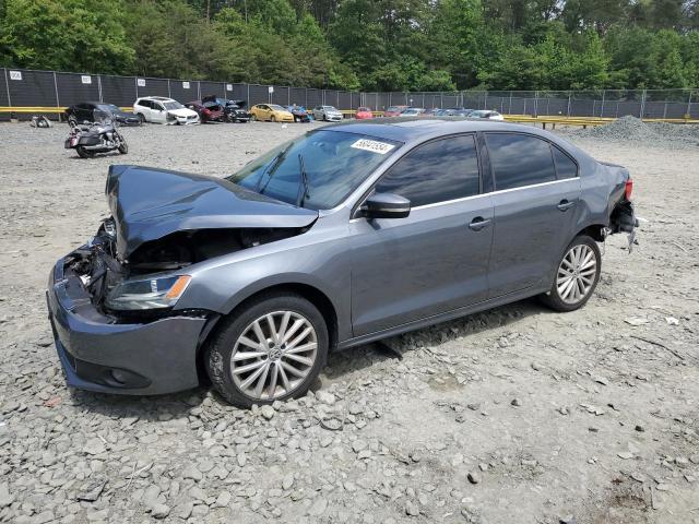 3VWLP7AJ6DM401271 - 2013 VOLKSWAGEN JETTA SEL GRAY photo 1