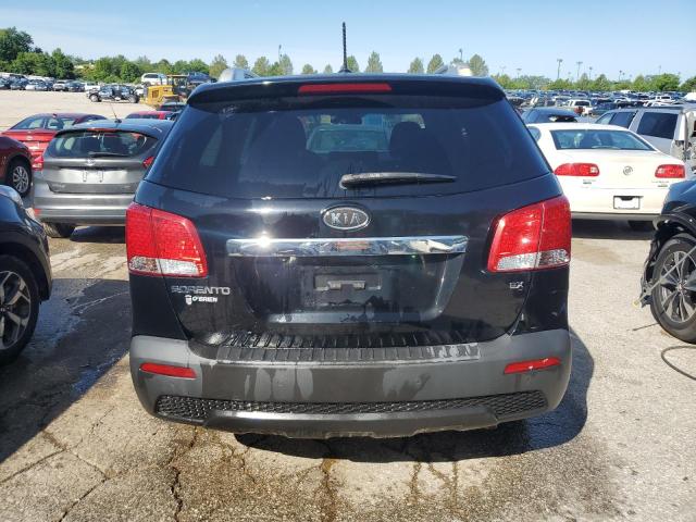 5XYKU3A6XCG242648 - 2012 KIA SORENTO EX BLACK photo 6