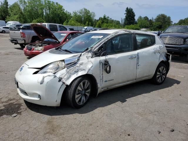 1N4AZ0CP8DC413555 - 2013 NISSAN LEAF S WHITE photo 1