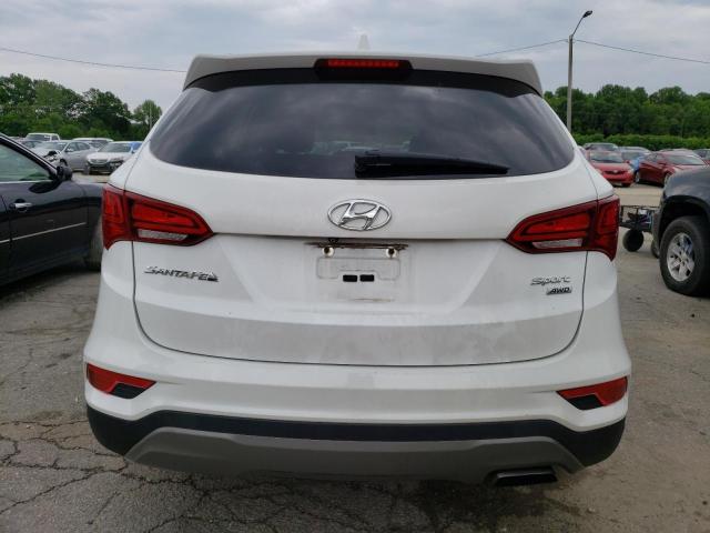 5XYZUDLB9HG445150 - 2017 HYUNDAI SANTA FE S WHITE photo 6