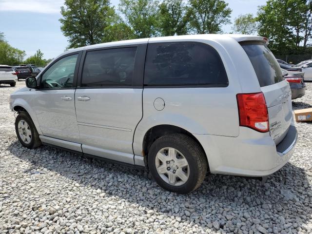 2C4RDGBG9CR366998 - 2012 DODGE GRAND CARA SE SILVER photo 2