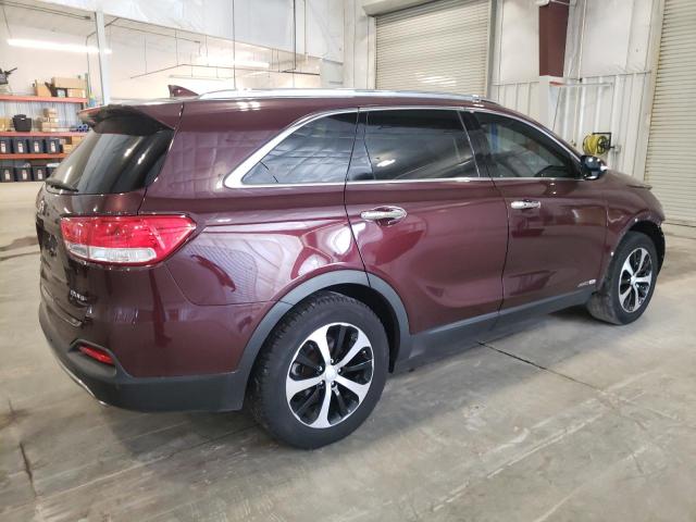 5XYPHDA53HG302820 - 2017 KIA SORENTO EX MAROON photo 3