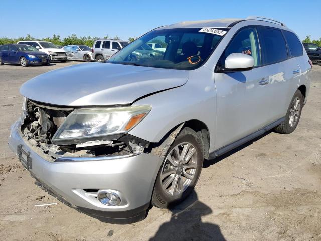 5N1AR2MN1FC629037 - 2015 NISSAN PATHFINDER S SILVER photo 2