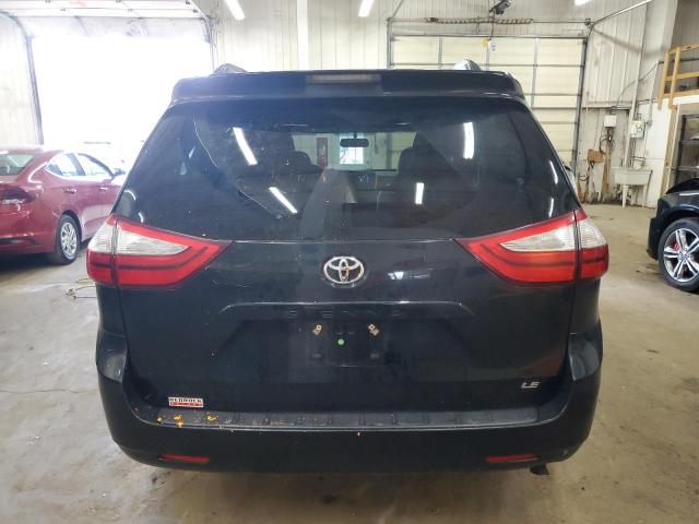 5TDKK3DCXGS711303 - 2016 TOYOTA SIENNA LE BLACK photo 6