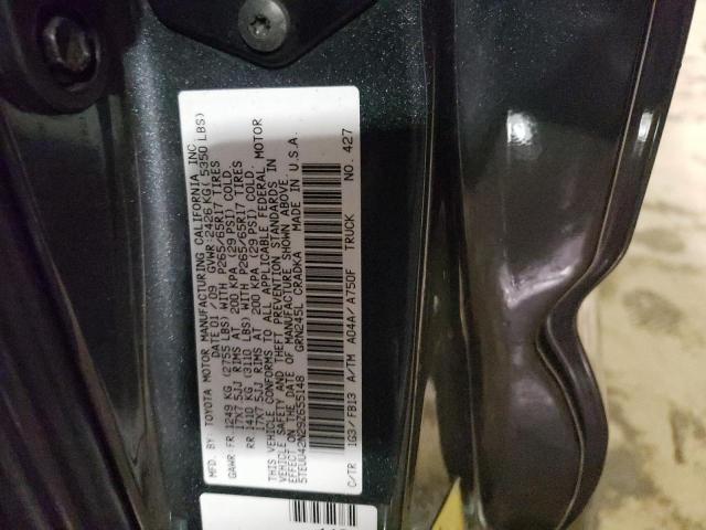 5TEUU42N29Z655148 - 2009 TOYOTA TACOMA ACCESS CAB ნაცრისფერი ფოტო 13