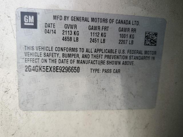 2G4GK5EX8E9296650 - 2014 BUICK REGAL 金色 照片 12