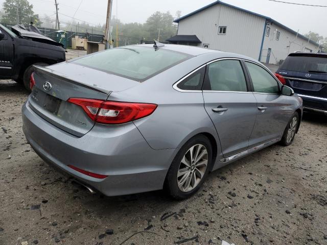 5NPE34AF6FH022765 - 2015 HYUNDAI SONATA SPORT GRAY photo 3