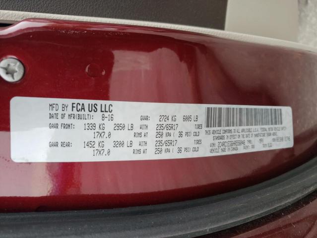 2C4RC1EG6HR556048 - 2017 CHRYSLER PACIFICA TOURING L PLUS BURGUNDY photo 13