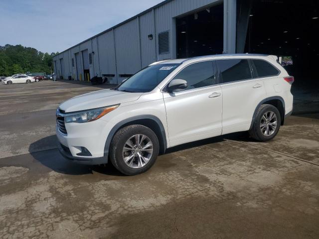 5TDKKRFH4FS038762 - 2015 TOYOTA HIGHLANDER XLE WHITE photo 1