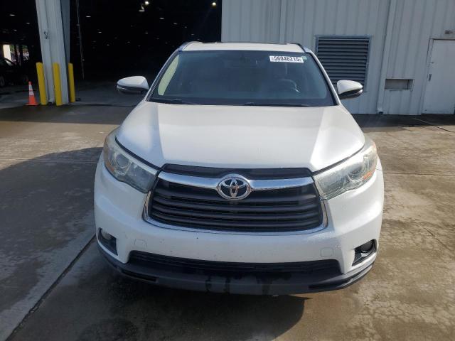 5TDKKRFH4FS038762 - 2015 TOYOTA HIGHLANDER XLE WHITE photo 5