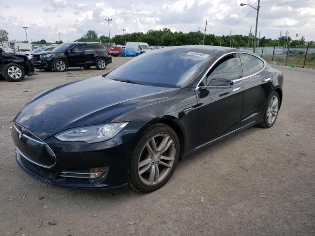 5YJSA1H18EFP40221 - 2014 TESLA MODEL S Սև լուսանկար 1