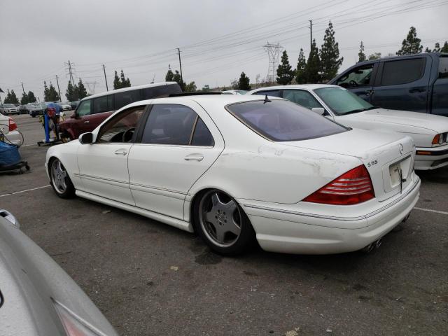 WDBNG75J82A295694 - 2002 MERCEDES-BENZ S55 AMG 500 WHITE photo 2