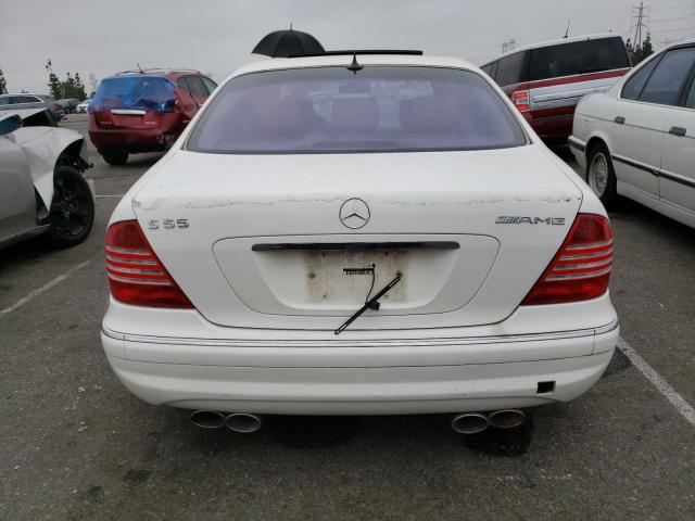 WDBNG75J82A295694 - 2002 MERCEDES-BENZ S55 AMG 500 WHITE photo 6