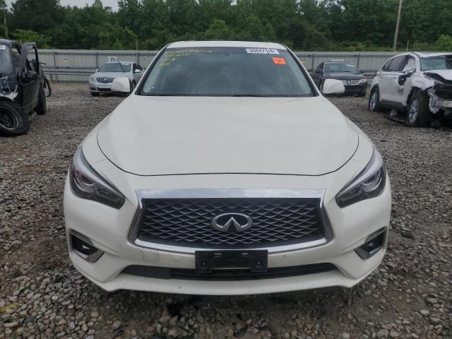 JN1EV7AR5KM591230 - 2019 INFINITI Q50 LUXE WHITE photo 5