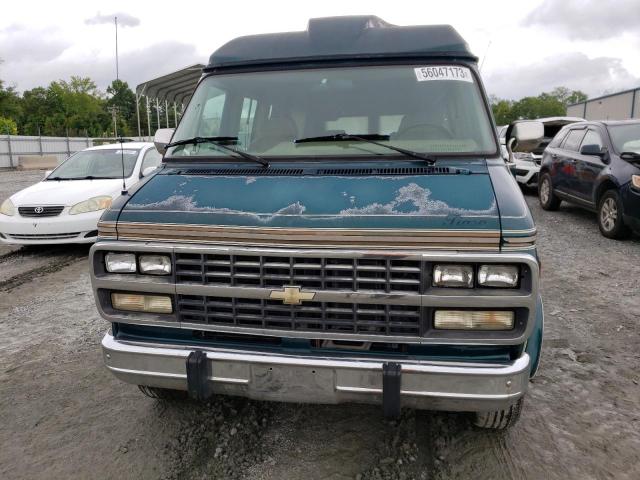 1GBEG25K0RF177492 - 1994 CHEVROLET CHEVY VAN GREEN photo 5