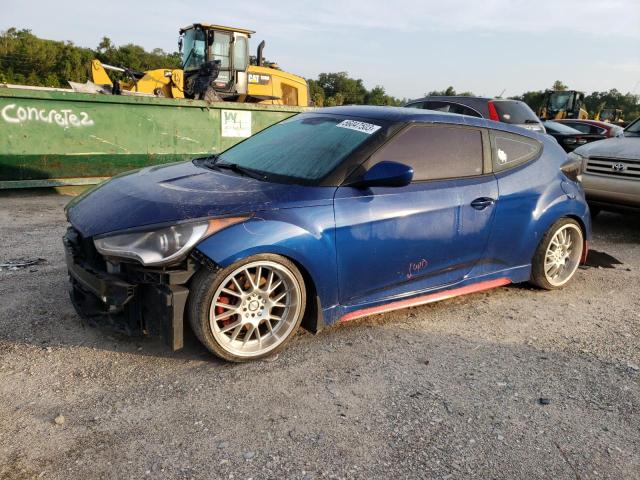 KMHTC6AE5GU286895 - 2016 HYUNDAI VELOSTER TURBO BLUE photo 1