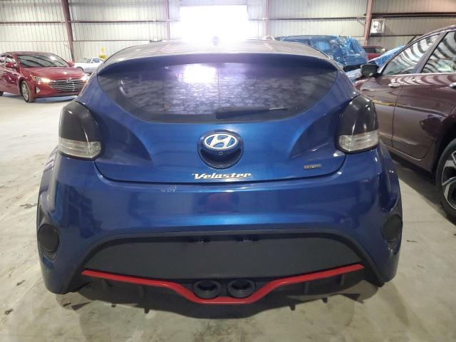 KMHTC6AE5GU286895 - 2016 HYUNDAI VELOSTER TURBO BLUE photo 6