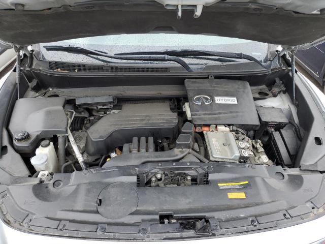 5N1CL0MN8EC526145 - 2014 INFINITI QX60 HYBRID SILVER photo 12