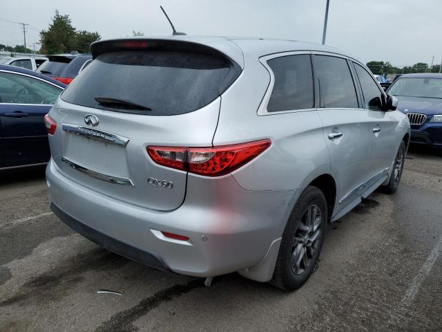 5N1CL0MN8EC526145 - 2014 INFINITI QX60 HYBRID SILVER photo 3