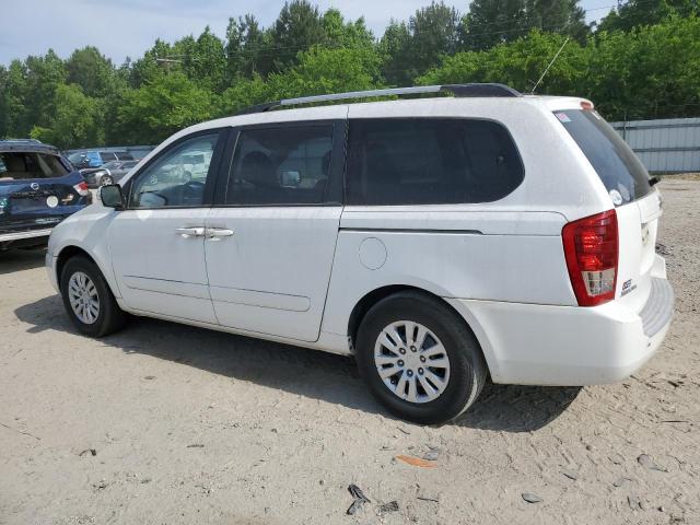 KNDMG4C72B6372985 - 2011 KIA SEDONA LX WHITE photo 2