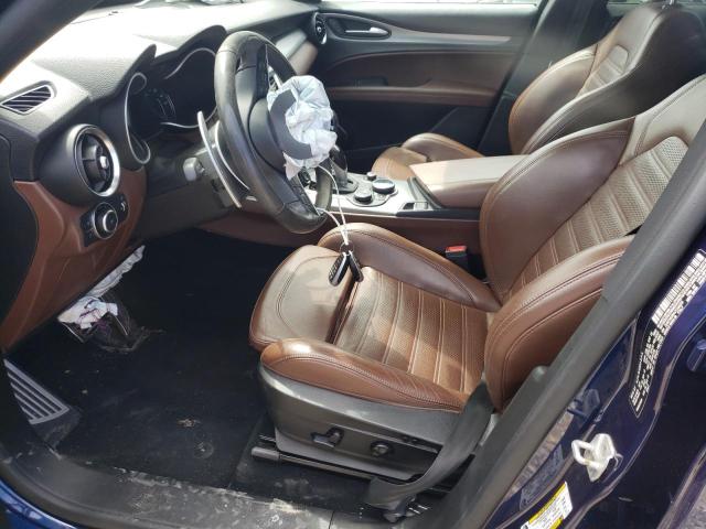 ZASFAKNN4J7C00239 - 2018 ALFA ROMEO STELVIO TI SPORT BLUE photo 7