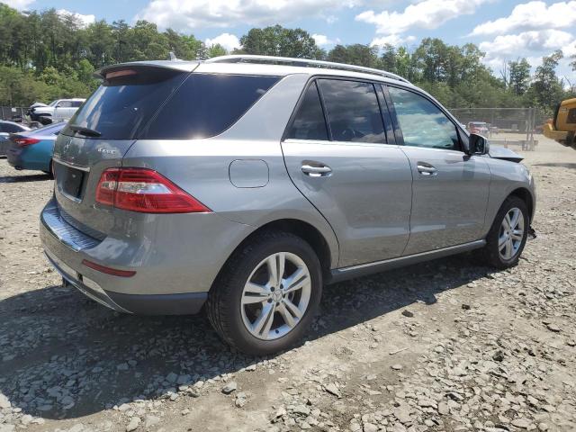 4JGDA5HB1FA588393 - 2015 MERCEDES-BENZ ML 350 4MATIC GRAY photo 3