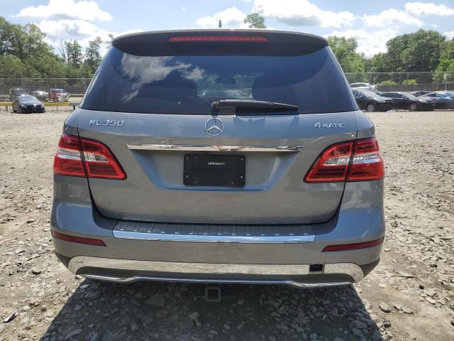 4JGDA5HB1FA588393 - 2015 MERCEDES-BENZ ML 350 4MATIC GRAY photo 6