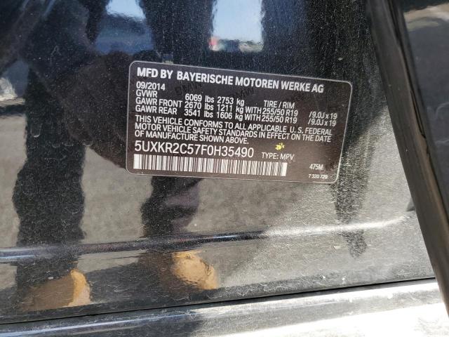 5UXKR2C57F0H35490 - 2015 BMW X5 SDRIVE35I BLACK photo 13