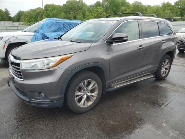 5TDJKRFH4FS094096 - 2015 TOYOTA HIGHLANDER XLE GRAY photo 1