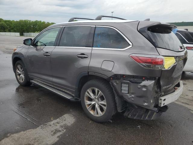 5TDJKRFH4FS094096 - 2015 TOYOTA HIGHLANDER XLE GRAY photo 2