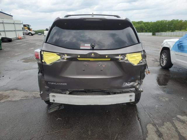 5TDJKRFH4FS094096 - 2015 TOYOTA HIGHLANDER XLE GRAY photo 6