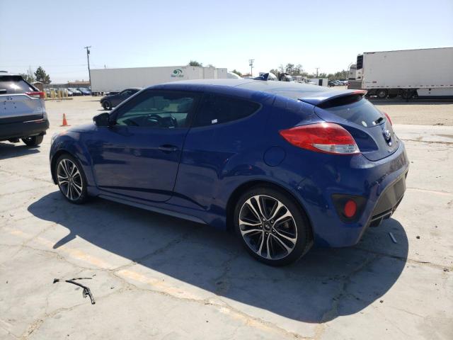 KMHTC6AE2GU291150 - 2016 HYUNDAI VELOSTER TURBO BLUE photo 2