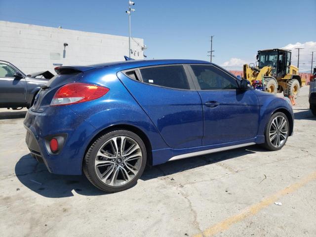 KMHTC6AE2GU291150 - 2016 HYUNDAI VELOSTER TURBO BLUE photo 3