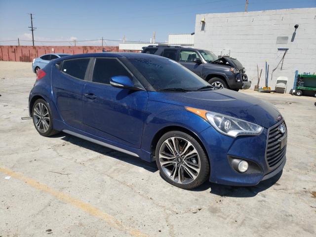 KMHTC6AE2GU291150 - 2016 HYUNDAI VELOSTER TURBO BLUE photo 4