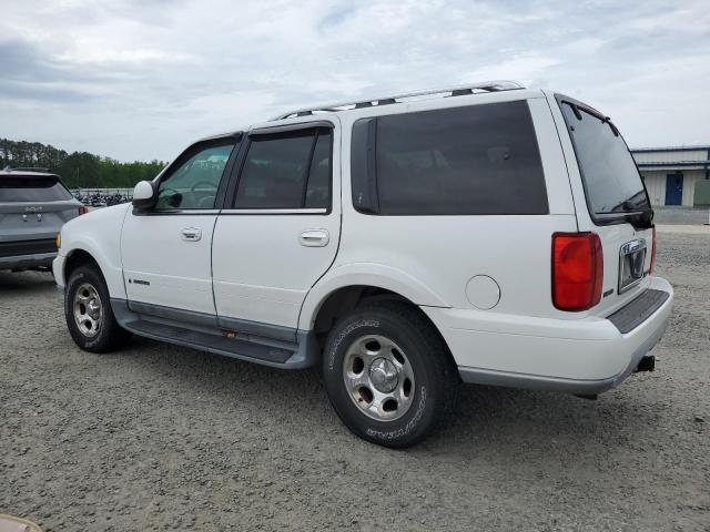 5LMFU28R71LJ18097 - 2001 LINCOLN NAVIGATOR WHITE photo 2
