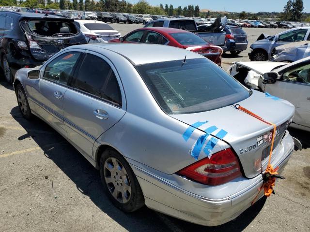 WDBRF92H86F761120 - 2006 MERCEDES-BENZ C 280 4MATIC SILVER photo 2