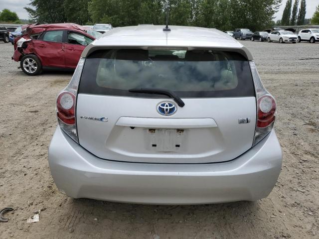 JTDKDTB37E1081411 - 2014 TOYOTA PRIUS C SILVER photo 6