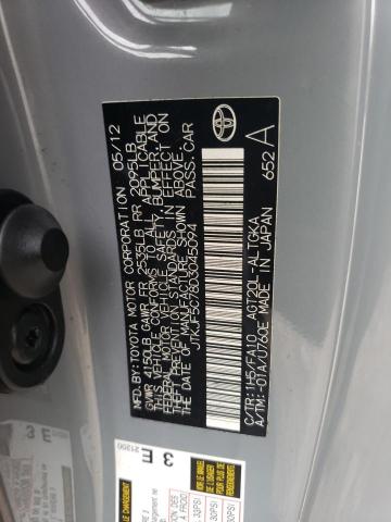 JTKJF5C78D3045094 - 2013 TOYOTA SCION TC 灰色 照片 12