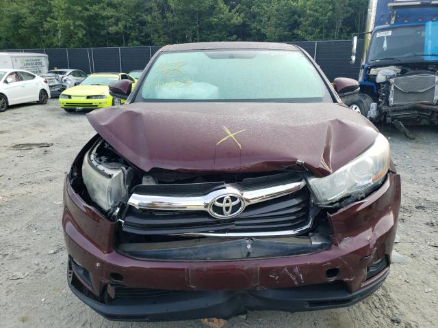 5TDBKRFH3FS194694 - 2015 TOYOTA HIGHLANDER LE BURGUNDY photo 5