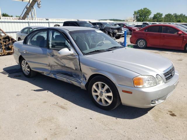 KNAGD128345262547 - 2004 KIA OPTIMA LX GRAY photo 4