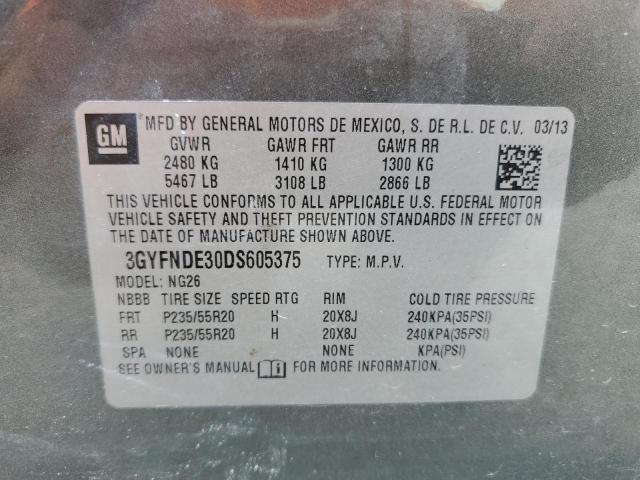 3GYFNDE30DS605375 - 2013 CADILLAC SRX PERFORMANCE COLLECTION BROWN photo 13